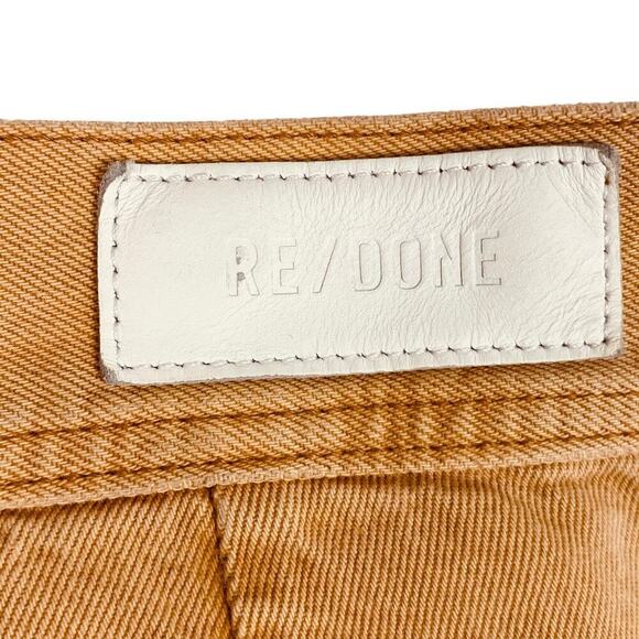 RE/DONE Desert Sand Rigid 70's Ultra High Rise Stove Pipe Raw Hem - Size 28 - Picture 4 of 8